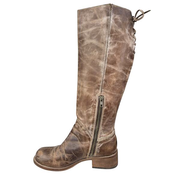 Corral Women’s Distressed Brown Leather Riding Boots Size US 8 - Picture 2 of 12